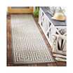 Courtyard Grey and Cream 2'3" x 8' Sisal Weave Runner Outdoor Area Rug