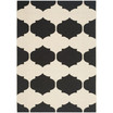 Courtyard Beige and Black 4' x 5'7" Sisal Weave Outdoor Area Rug
