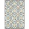 Shady Brights SHA16 Jade 7'9" x 7'9" Square Outdoor Area Rug