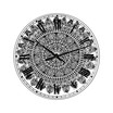 Mandala Drawing Large Traditional Wall Clock - 38" x 38" x 1"