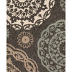 Alfresco ALF-9668 Black 2'3" x 7'9" Runner Area Rug, Indoor/Outdoor