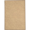 Courtyard Natural and Brown 2' x 3'7" Rectangle Outdoor Area Rug