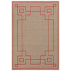Alfresco ALF-9633 Rust 7'6" x 10'9" Area Rug, Indoor/Outdoor