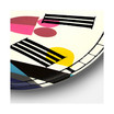 Open Minded Large Mid-Century Wall Clock - 36" x 28" x 1"