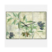Olives Picholines Oversized Cottage 3 Panels Wall Clock - 38" x 38" x 1"