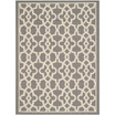 Courtyard Gray and Beige 5'3" x 7'7" Outdoor Area Rug