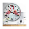 Flamingo Power Oversized Cottage Wall Clock - 36" x 28" x 1"