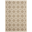 Courtyard Brown and Beige 5'3" x 7'7" Outdoor Area Rug