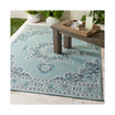 Alfresco ALF-9687 Charcoal 2'3" x 11'9" Runner Area Rug, Indoor/Outdoor