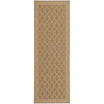Courtyard Dark Beige and Beige 2'7" x 8'2" Runner Outdoor Area Rug