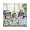 Shady Brights SHA01 Aquamarine 6'6" x 6'6" Square Outdoor Area Rug