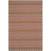 Hampton Dark Gray and Rust 5'1" x 7'7" Outdoor Area Rug