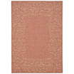 Courtyard Terracotta and Beige 4' x 5'7" Outdoor Area Rug
