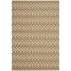Hampton Brown and Camel 6'7" x 9'6" Outdoor Area Rug