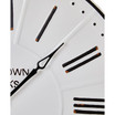 28" Farmhouse Metal Enamel Wall Clock