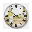 Food and Beverage Oversized Metal Wall Clock