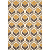 Hampton Ivory and Camel 5'1" x 7'7" Outdoor Area Rug