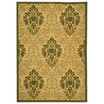 Courtyard Natural and Olive 8' x 11' Sisal Weave Outdoor Area Rug