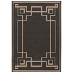 Alfresco ALF-9630 Black 6' x 9' Area Rug, Indoor/Outdoor