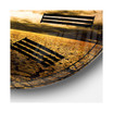 Landscape Oversized Round Metal Wall Clock - 36 x 36