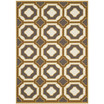Hampton Dark Gray and Ivory 6'7" x 9'6" Sisal Weave Outdoor Area Rug