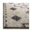 Courtyard Gray and Black 5'3" x 7'7" Outdoor Area Rug