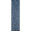 Courtyard Navy 2'3" x 14' Sisal Weave Runner Outdoor Area Rug