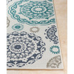 Alfresco ALF-9665 Teal 2'3" x 7'9" Runner Area Rug, Indoor/Outdoor
