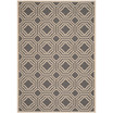 Courtyard Anthracite and Beige 4' x 5'7" Outdoor Area Rug