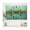 Rocky Shoals Oversized Modern 3 Panels Wall Clock - 38" x 38" x 1"