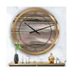 Modern Glam Oversized Metal Wall Clock