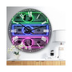 Founding Fathers Neon Dollar Oversized Modern Wall Clock - 38" x 38" x 1"