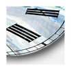 Modern Lake House Oversized Metal Wall Clock