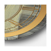 Modern and Glam Oversized Metal Wall Clock - 36 x 36