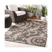 Alfresco ALF-9615 Black 2'3" x 11'9" Runner Area Rug, Indoor/Outdoor