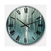 Traditional Landscape Oversized Metal Wall Clock