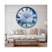 Coastal Landscape Oversized Metal Wall Clock - 36 x 36