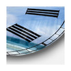 Coastal Landscape Oversized Metal Wall Clock - 36 x 36