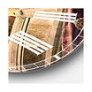 Contemporary Oversized Round Metal Wall Clock