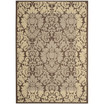 Courtyard Chocolate and Natural 6'7" x 6'7" Square Outdoor Area Rug