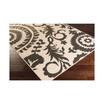 Alfresco ALF-9612 Black 5'3" x 7'6" Area Rug, Indoor/Outdoor