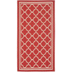 Courtyard Red and Bone 2' x 3'7" Outdoor Area Rug