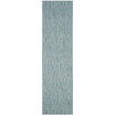 Courtyard Aqua 2'3" x 8' Runner Outdoor Area Rug