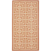Courtyard Terracotta and Cream 2' x 3'7" Outdoor Area Rug