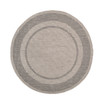 Courtyard Beige and Black 6'7" x 6'7" Round Outdoor Area Rug