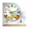 Colorful Safari Animals B Large Cottage Wall Clock - 36" x 28" x 1"