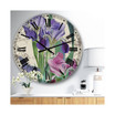 Vintage-Inspired Flowers III Oversized Cottage Wall Clock - 36" x 28" x 1"