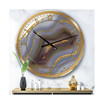 Golden Core Agate Print Large Fashion Wall Clock - 36" x 28" x 1"