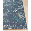 Alfresco ALF-9673 Charcoal 5'3" Round Area Rug, Indoor/Outdoor