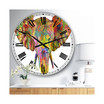 Rainbow Elephant Oversized Modern Wall Clock - 36" x 28" x 1"